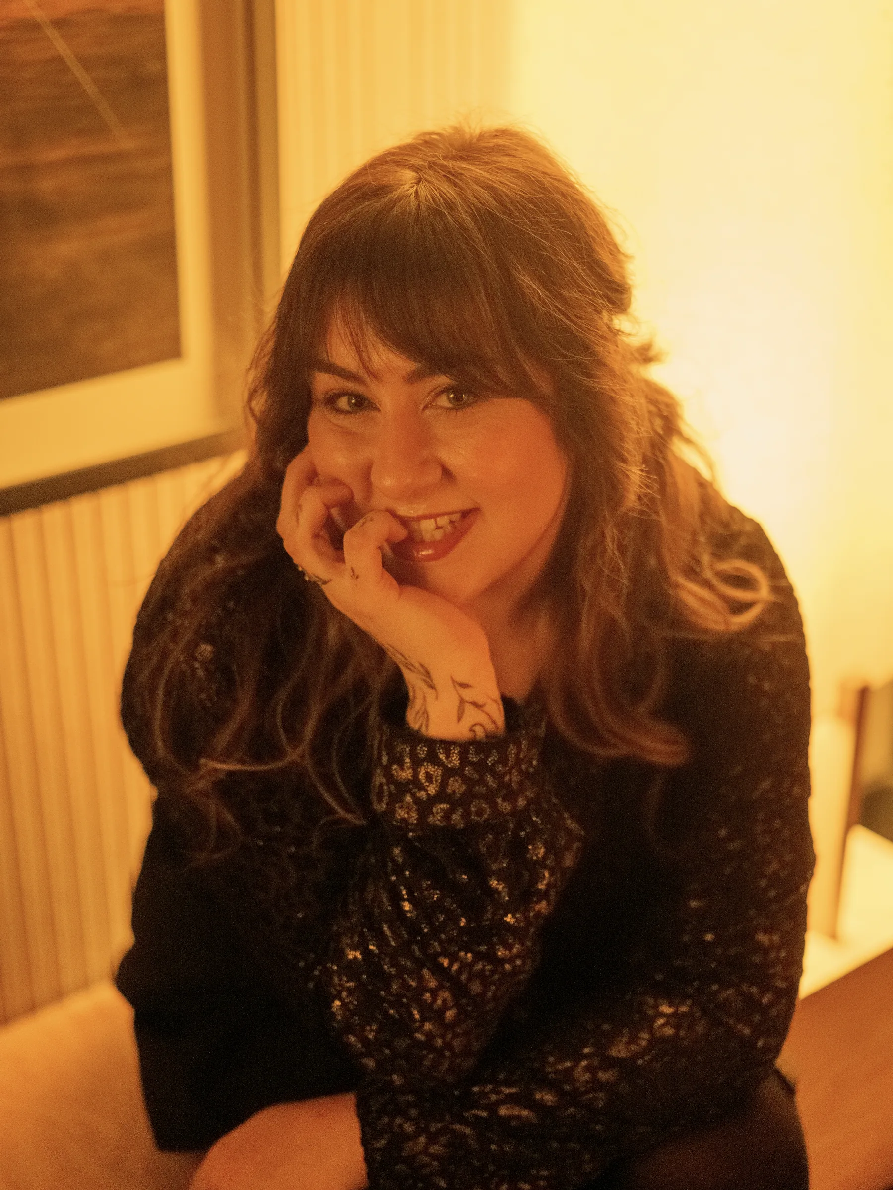 Editorial strategist portrait in warm light